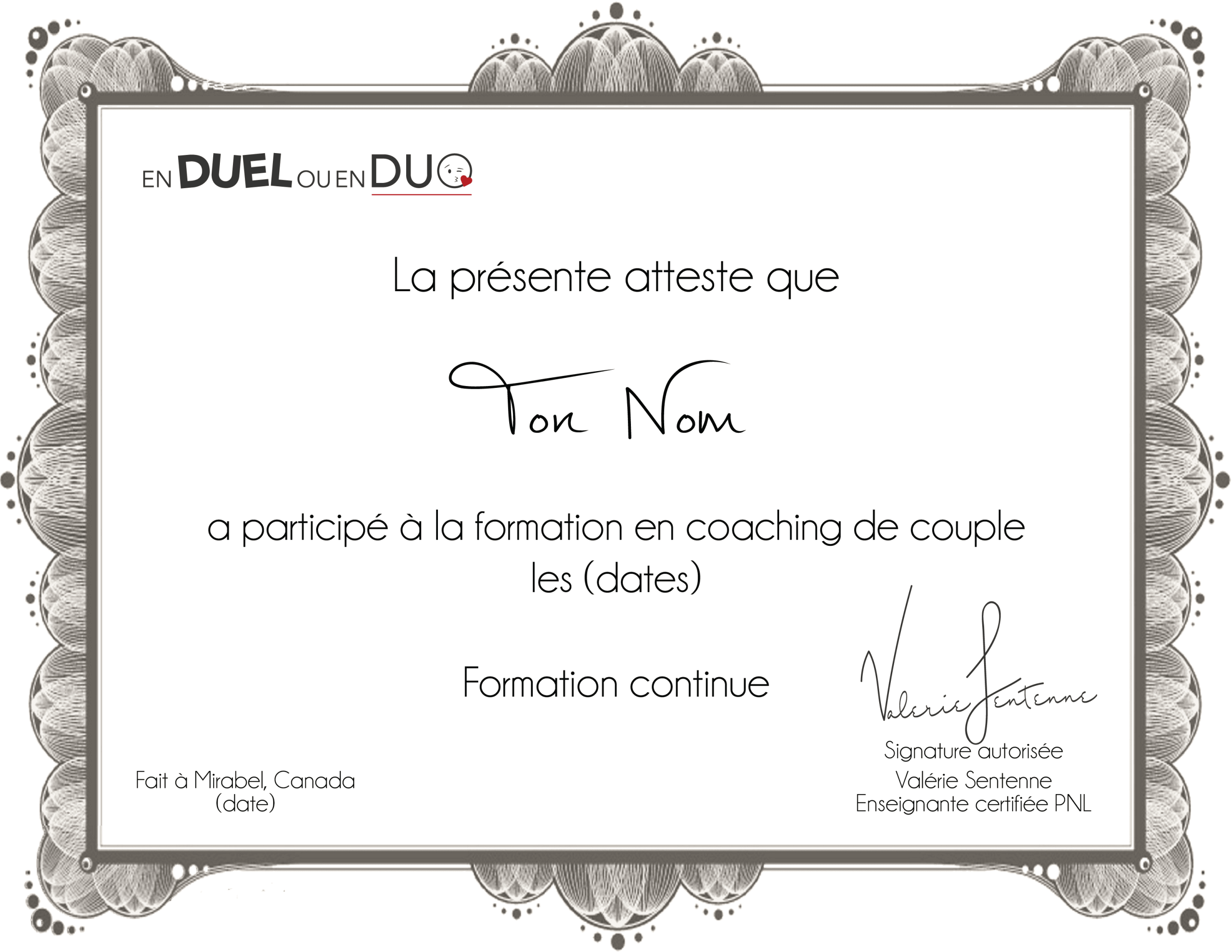 formation en coaching de couple attestation