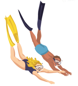 à deux dans le même bateau plongée